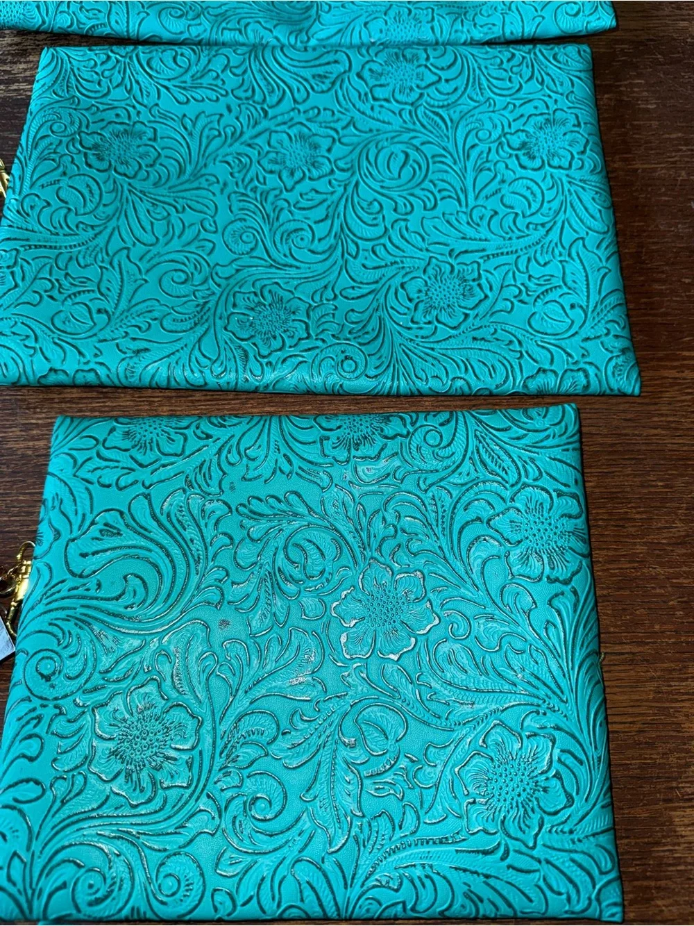 NWT set - 5 Turquoise Dream Makeup Junkie Bags micro, mini, small, medium, large